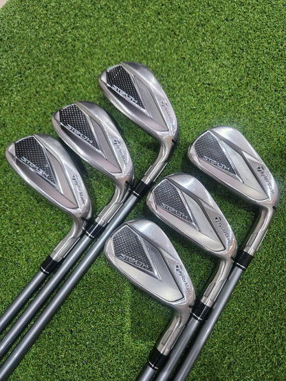 TaylorMade Stealth Irons - 6-PW + AW - Mens RH - Regular Flex Graphite Shafts